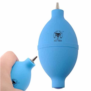 BuySKU61636 Soft Rubber Air Dust Blower Ball Dust Cleaning Tool for Watch /Computer /Camera Lens (Blue)