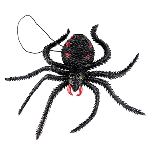 BuySKU61692 Soft Rubber Spider with Line for Halloween