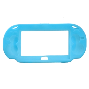 BuySKU66429 Soft Silicone Protective Case Cover for PlayStation Vita (Blue)