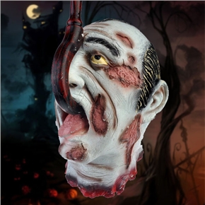 BuySKU61775 Spooky Hooked Rotten Face Broken Head for Costume Balls /Parties /Halloween