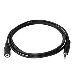 BuySKU53233 Standard 3.5mm Male to Female Stereo Audio Extension Cable - 6 Feet (Black)