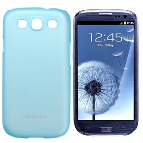 BuySKU64890 Stylish Baseus Silker Case Protective Back Cover with Stylus Pen & Screen Guard for Samsung Galaxy SIII /I9300 (Blue)