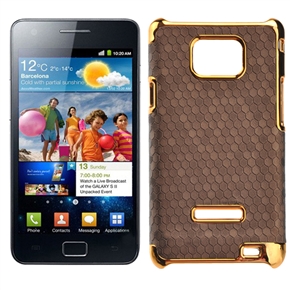 BuySKU65764 Stylish Football Pattern Skin Hard Protective Back Case Cover for Samsung Galaxy SII /I9100 (Brown)