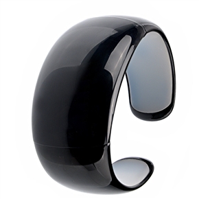 BuySKU64453 Stylish Ladies Bluetooth Vibrating Bracelet with Caller ID & LED Time Display (Black)