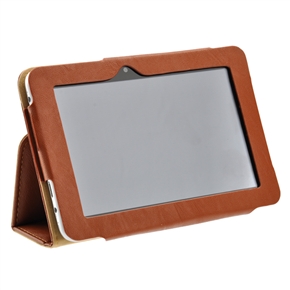 BuySKU67709 Stylish PU Protective Case Cover Pouch with Stand for Ainol NOVO7 Flame/Fire 7-inch Tablet PC (Brown)