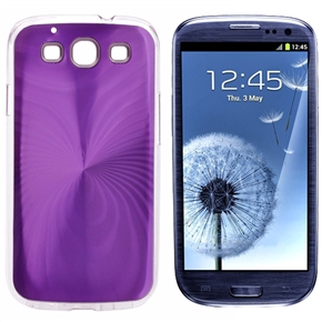 BuySKU65481 Stylish Spider Pattern Hard Metal Protective Back Case Cover for Samsung Galaxy SIII /I9300 (Purple)