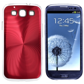 BuySKU65491 Stylish Spider Pattern Hard Metal Protective Back Case Cover for Samsung Galaxy SIII /I9300 (Red)
