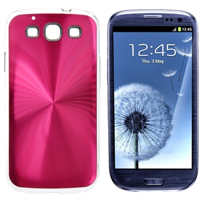 BuySKU65480 Stylish Spider Pattern Hard Metal Protective Back Case Cover for Samsung Galaxy SIII /I9300 (Rosy)