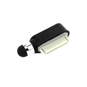 BuySKU60614 Stylus Touch Pen with Data Port Plug for iPhone 4S iPhone 4 3G 3GS iPad 2 iPod Touch (Black)