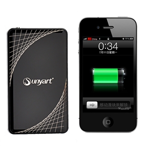 BuySKU63256 Sunyart 4000mAh Emergency Charger /Mobile Power Source Power Bank for Nokia iPhone Samsung HTC iPad iPod (Black)