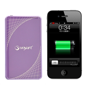 BuySKU63254 Sunyart 4000mAh Emergency Charger /Mobile Power Source Power Bank for Nokia iPhone Samsung HTC iPad iPod (Purple)