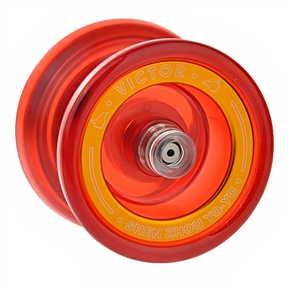 BuySKU60175 Super Stable PC Plastic Yo-Yo Ball with Metal Ring (Red)