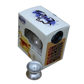 BuySKU60223 Super YOYO Ball Genuine Korea Speedteam Metal Yo-yo with Fire Wolf Pattern (Silver)