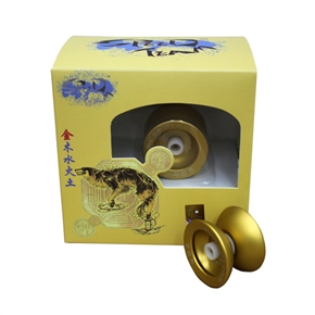 BuySKU60225 Super YOYO Ball Genuine Korea Speedteam Metal Yo-yo with Golden Wolf Pattern (Golden)