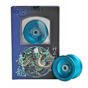 BuySKU60276 Super YOYO Ball Genuine Korea Speedteam Metal Yo-yo with Seiryuu Pattern (Blue)