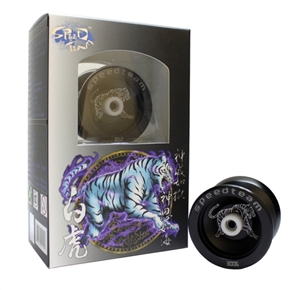 BuySKU60226 Super YOYO Ball Genuine Korea Speedteam Metal Yo-yo with White Tiger Pattern (Black)