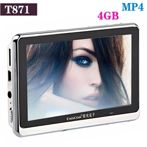 BuySKU66363 T871 4.3 Inch TFT-LCD Portable 4GB Multi-media Player with FM Radio /Sound Recorder /TF Slot /USB Jack (Silver)