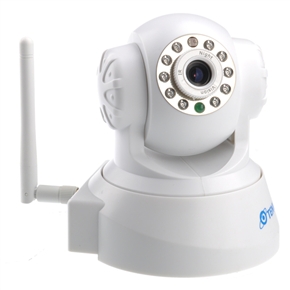 BuySKU65617 TENVIS JPT3815W Wireless WiFi IR IP Camera with Motion Detection /Email Alarm /Night Vision /2-way Audio (White)