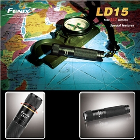 BuySKU63470 Tactical FENIX LD15 CREE XP-E R4 2-Mode LED Flashlight (Black)