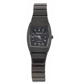 BuySKU57720 Tonneau Case Quartz Wrist Watch with Square Dial & Metal Watch Band for Women