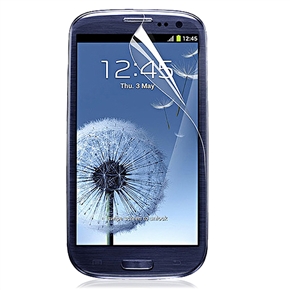 BuySKU64703 Transparent LCD Screen Protector Screen Guard Film with Cleaning Cloth for Samsung Galaxy SIII /I9300