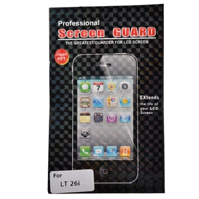 BuySKU66716 Transparent LCD Screen Protector Screen Guard Film with Cleaning Cloth for Sony Ericsson Xperia S LT26i