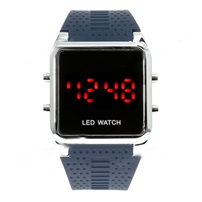 BuySKU58390 Trendy LED Digital Wrist Watch for Man with Red Light Display