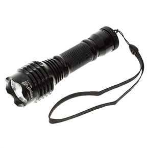 BuySKU63881 UF-DT1 Cree Q3-7B 160-Lumen LED Flashlight Torch with Warm White Light (Black)