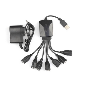 BuySKU54987 USB 1.1 High Speed 7 Ports Hub Adapter with Power Supply for Computer