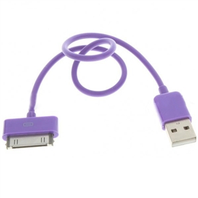 BuySKU66037 USB 2.0 Data Cable Charging Cable for iPad/ iPod/ iPhone (Purple)