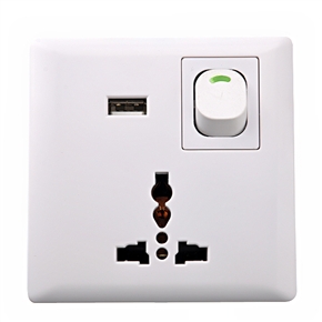 BuySKU66503 USB Multifunctional 2-plug /3-plug Outlet Socket & Power Switch with USB Port