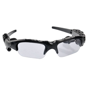 BuySKU64111 USB Powered Rechargeable Bluetooth Sunglasses with Adjustable Earphone & Flip-up Lens