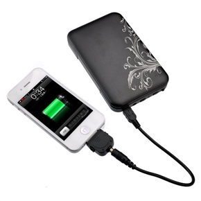 BuySKU64097 USB /Solar /DC Powered 4200mAh Flip Emergency Charger /Portable Power Source with LED Light for Cellphone Mp3 (Black)  (