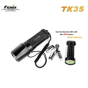 BuySKU63461 Ultra Brightness FENIX TK35 820Lumens Flashlight (Black)