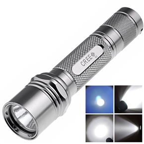 BuySKU63541 UltraFire 504B CREE Q3 5 Mode 180Lumens LED Flashlight (Silver)