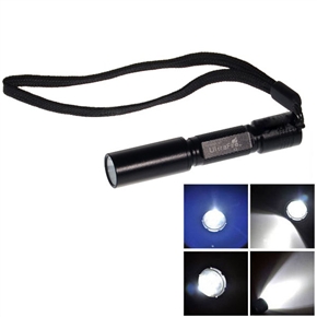 BuySKU63674 UltraFire A3 Cree 3W Q5-WC 100-Lumen White Light LED Flashlight Powered by 1*AAA/10440 Battery (Black)