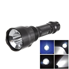 BuySKU63662 UltraFire C8 Cree XR-E WD-Q5 210-Lumen White Light LED Flashlight by 1*18650 Battery (Grey)