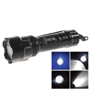 BuySKU63667 UltraFire U4-MCU Cree Q5 3-Mode 230-Lumen White Light LED Flashlight by 1*18650/3*AAA Battery (Black)
