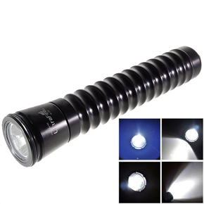 BuySKU63656 UltraFire W200 Cree P4 3W 140-Lumen White Light Diving LED Flashlight Powered by 3*AAA Battery (Black)