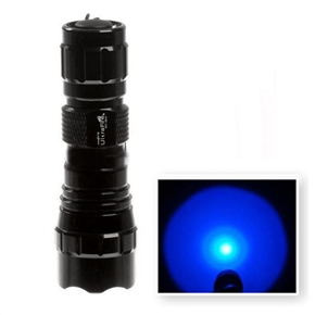 BuySKU63379 UltraFire WF-501A Cree 1-Mode 1-LED 210-Lumen Blue Light LED Signal Flashlight Torch (Black)