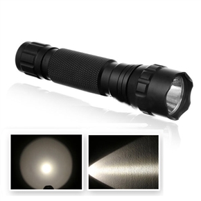 BuySKU63395 UltraFire WF-501B Cree 1-Mode 1-LED 210-Lumen 3000-3500K Warm White Light LED Flashlight Torch (Black)
