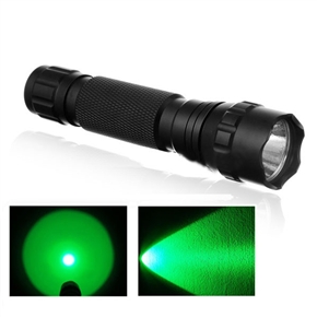 BuySKU63388 UltraFire WF-501B Cree 1-Mode 1-LED 210-Lumen Green Light LED Signal Flashlight Torch (Black)
