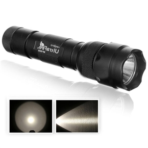 BuySKU63389 UltraFire WF-502B Cree 1-Mode 1-LED 210-Lumen 3000-3500K Warm White Light LED Flashlight Torch (Black)