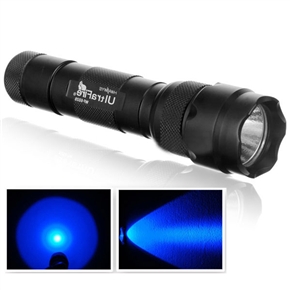 BuySKU63404 UltraFire WF-502B Cree 1-Mode 1-LED 210-Lumen Blue Light LED Signal Flashlight Torch (Black)