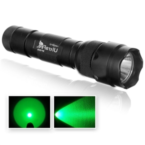 BuySKU63391 UltraFire WF-502B Cree 1-Mode 1-LED 210-Lumen Green Light LED Signal Flashlight Torch (Black)