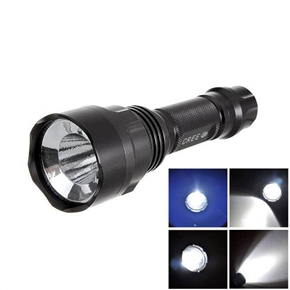 BuySKU63704 Ultrafire 5-Mode 210-Lumen C8 CREE Q5 LED Flashlight Torch with Bright White Light