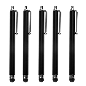 BuySKU64275 Universal Capacitive Touch Screen Stylus Pen for iPhone /iPad /iPod Touch - 5 pcs/set (Black)