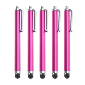 BuySKU64274 Universal Capacitive Touch Screen Stylus Pen for iPhone /iPad /iPod Touch - 5 pcs/set (Rosy)
