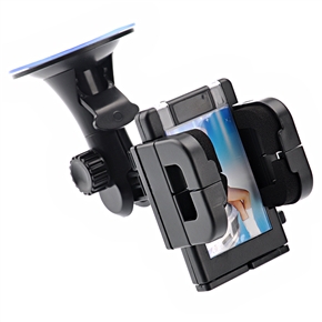 BuySKU67273 Universal Durable Plastic 360 Rotating & Stretchable Car Mount Holder for iPhone /Cellphone /MP3 /GPS /PDA (Black)