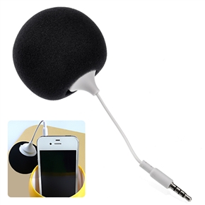 Universal Rechargeable 3.5mm Audio Jack Design Wired Mini Speaker Loudspeaker for iPad /iPhone /iPod (Black) 